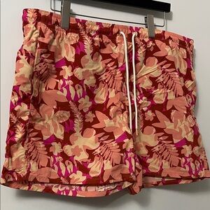 Eddie Bauer Women's Floral Shorts - Pink and Red